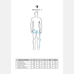SZARE męskie spodnie dresowe ze ściągaczem,kieszenie MORAJ